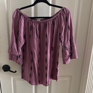 Women's Off-Shoulder Top in Purple by Lascana. Only worn twice